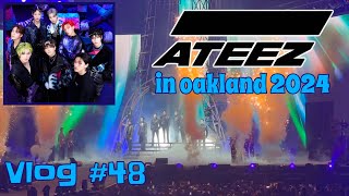 Ateez in Oakland 2024 Concert  Vlog 48 [upl. by Buford398]