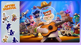 Collect Sandys SUPER Squirrel Moves 💥 Saving Bikini Bottom The Sandy Cheeks Movie  Netflix [upl. by Fry]