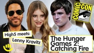 Lenny Kravitz Josh Hutcherson Willow Shields  Catching Fire Interview Part 1 [upl. by Clyde597]