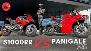 BMW S1000RR vs Ducati Panigale V4S  BMW review and test ride [upl. by Lanctot]