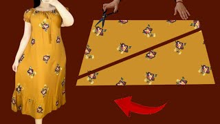 💐 New Idea Summer Trends Dresses ❣️ Very Easy Very Cute Dress Pattern ✂️ Sew Only 20 Minute 💛 [upl. by Namas98]