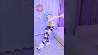 Setsuna Cute Dance 😍 Kaifuku Jutsushi no Yarinaoshi 🐺 Redo Of Healer Cosplay shorts [upl. by Reppiks]