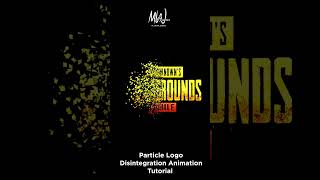 Particle Logo Disintegration Animation in After Effects  aftereffect motiongraphics aftereffects [upl. by Leatrice]