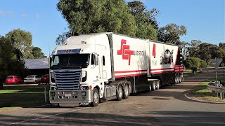 Mammoth Australian Supercars transporters power into 2021 [upl. by Nwahs]