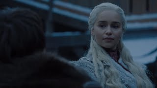 Game of Thrones 8x01  Sansa meets Daenerys  Bran told Daenerys about Viserion [upl. by Tonl]