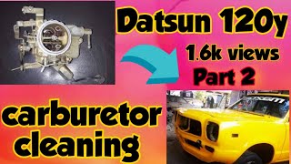 datsun 120Y carburetor cleaning part 2 javed autos [upl. by Notaek]