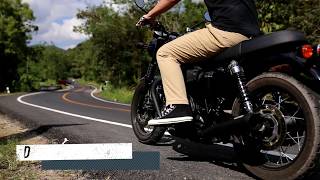 ท่อ Dustland Roadrunner slipon exhaust Triumph Bonneville Street twin Street cup Speed twin [upl. by Czarra]