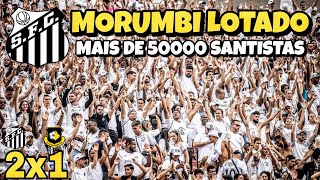 🤯 Festa Incrivel da TORCIDA DO SANTOS no MORUMBI Lotado 50000 Torcedores [upl. by Jemima]