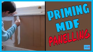 Priming mdf panelling How to paint panelling [upl. by Yllib]