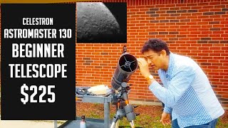 Astrophotography with a Beginner Telescope  Celestron Astromaster 130  First Light [upl. by Valerle]