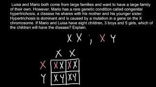 Xchromosome linked genetic disorder problem [upl. by Lathrope]