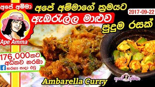 ✔ දියවැඩියාවට ගුණ දෙන ඇඹරැල්ල මාළුව Healthy amp Delicious Ambarella Curry by Apé Amma [upl. by Atilrak]