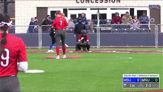 MNU Softball vs Mayville State 2024 5 innings [upl. by Ainitsirc459]