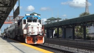 Trains in Florida  Mangonia Park station [upl. by Hubert650]