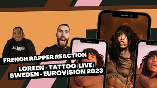 FRENCH RAPPER Reaction to LOREEN  TATTOO for the first time Sweden  EUROVISION 2023 [upl. by Ailehs]