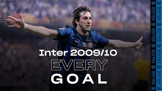 EVERY GOAL  INTER 200910  Milito Etoo Sneijder Stankovic Maicon and many more ⚽⚫🔵😮 [upl. by Rettke]