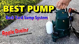 Set Up Zoeller M98 Sump Pump for Backyard Flood French Drain Crawlspace Basement Application [upl. by Anileva]