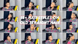 15 Hairstyles For Straight Natural Hair  EASY BACK TO SCHOOL HAIRSTYLES [upl. by Uchida289]