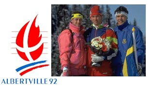 1992 Winter Olympics  Mens 20K Biathlon [upl. by Naffets]