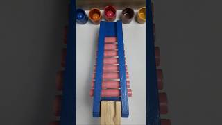 Marble Run ASMR  Satisfying Color Balls Running ASMR satisfying marblerun coloring [upl. by Zelde512]