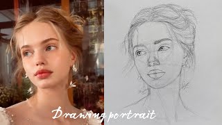 Sketching to accurate proportions using Loomis method [upl. by Elrahc758]