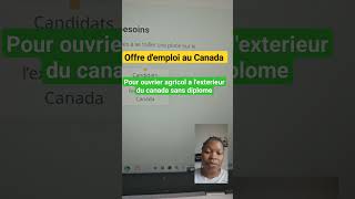 offre demploi au Canada pour les ouvriers agricoles à mexterieur du Canada sans diplôme [upl. by Yendis]