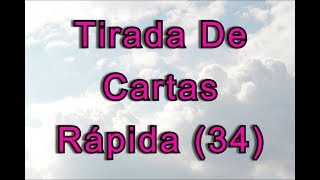 Tirada De Cartas Gratis  Tirada De Cartas Rápida 34 [upl. by Aetnahs]