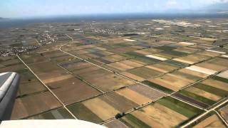 Kavala Greece airport approach and landing [upl. by Narud]