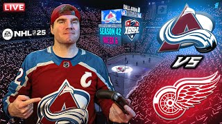 🔴LIVE NHL 25  XBSHL Colorado Avalanche vs Detroit Red Wings [upl. by Teerell923]