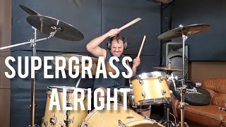 Alright  Supergrass  Drum Cover [upl. by Aifas848]