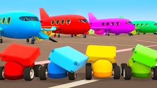 Helper Cars cartoons full episodes amp racing cars Car cartoon for kids Vehicles amp Airplane for kids [upl. by Adnav]