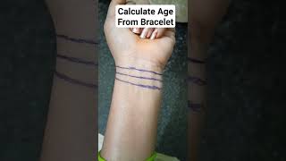 Calculate Age From  Bracelet  palmistry astrology palmistry astrology shortvideo [upl. by Kristoforo801]