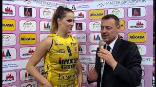 A1FVolley  Kelsey Robinson quotOgni squadra che ci affronta si trasformaquot [upl. by Yenaj]