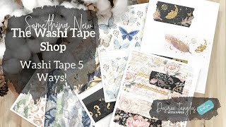 Washi Tape 5 Ways  The Washi Tape Shop  Something Different for Card Making Backgrounds [upl. by Arej]