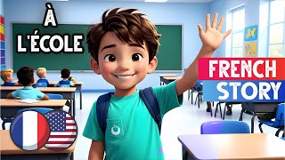 Lets learn French with this simple school story [upl. by Aiceled]