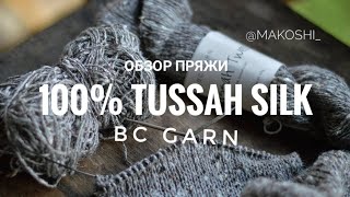 Обзор пряжи Tussah Silk Bc Garn Виды шелка [upl. by Nishom]