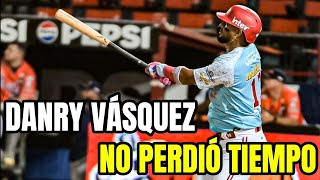 Danry Vásquez debuta con Cardenales con HR  Águilas rompe su maleficio contra Leones [upl. by Yecnay]