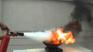 Fire Extinguisher CO2 Demo On Kitchen [upl. by Dickie]