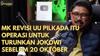 MK Revisi UU Pilkada Itu Operasi Untuk Turunkan Jokowi Sebelum 20 Oktober pilkada2024 jokowi pdip [upl. by Nevek]