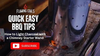 How to Light Charcoal with a Chimney Starter Wand Quick Easy BBQ Tips [upl. by Kristof]