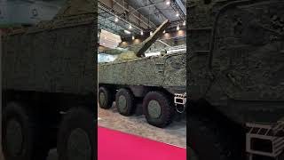 Patria 6x6 armoured wheeled vehicle showcased at the Eurosatory 2024 [upl. by Ambur]