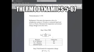 Thermodynamics 567 Refrigerant134a enters the expansion valve of a refrigeration system at 120 [upl. by Aisek119]