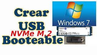 Crea usb booteable Windows NVMe para instalar en disco solido M2 [upl. by Direj756]