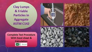 Clay Lumps amp Friable Particles in Aggregate ASTM C142 AASHTO T112 [upl. by Aisnetroh330]