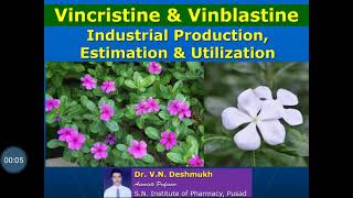 Vincristine amp Vinblastine  Production Estimation and Utilization [upl. by Soisatsana755]