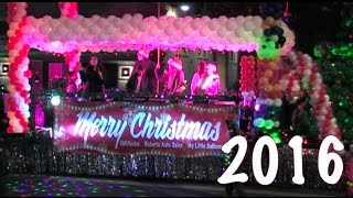 Christmas Parade 2016  Celebration of Lights Parade in Modesto California [upl. by Polinski135]