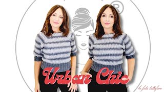 quotReinventa il crochet La maglia Urban Chic a righe – un top down rivoluzionarioquot [upl. by Bethena28]