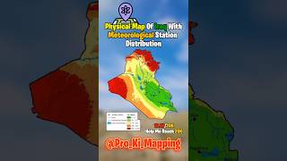 Exploring Iraq’s Terrain and Meteorology  Why Are These Stations Vital shorts mapping geography [upl. by Lanni223]