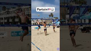 Marcus Partain with the CRISP Line shot🎯🏐 beachvolleyball volleyball volleyballworld usa [upl. by Sianna167]