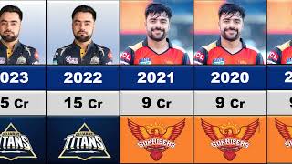 😎Rashid Khan IPL Salary Per Season 2017 2023  Rohit Sharma IPL Price 2023 [upl. by Crockett]